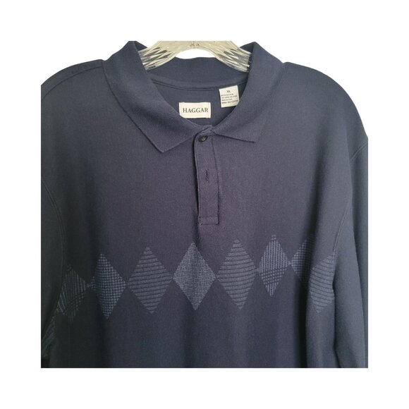Haggar Argyle Sweater Size XL - Picture 3 of 5
